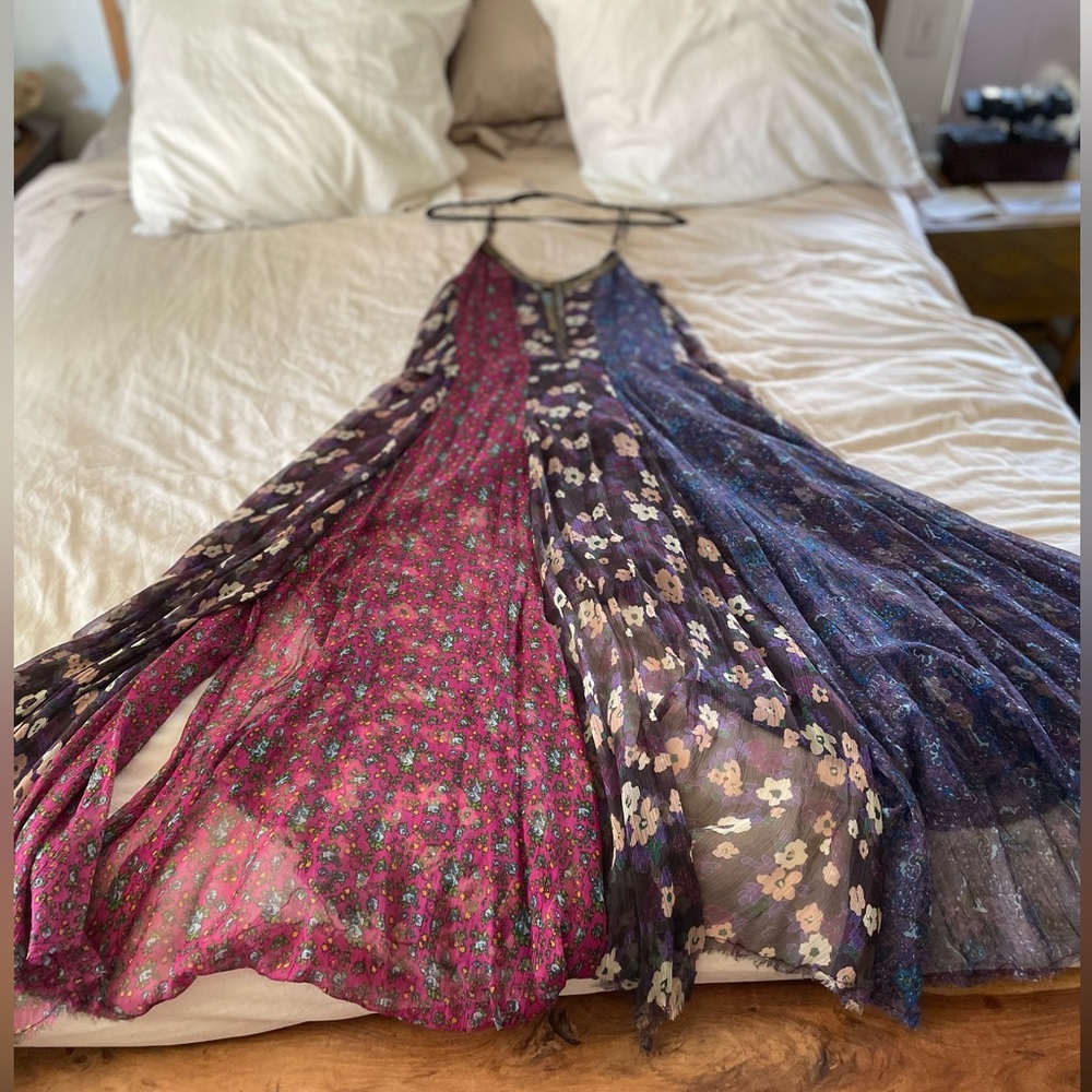 Boho flowy pretty free people dress size 8